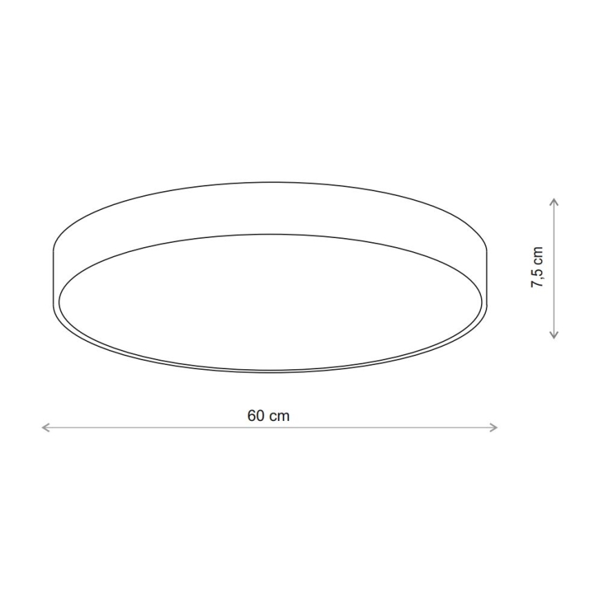 Brilagi - Plafonnier avec détecteur CLARE 5xE27/24W/230V d. 60 cm beige
