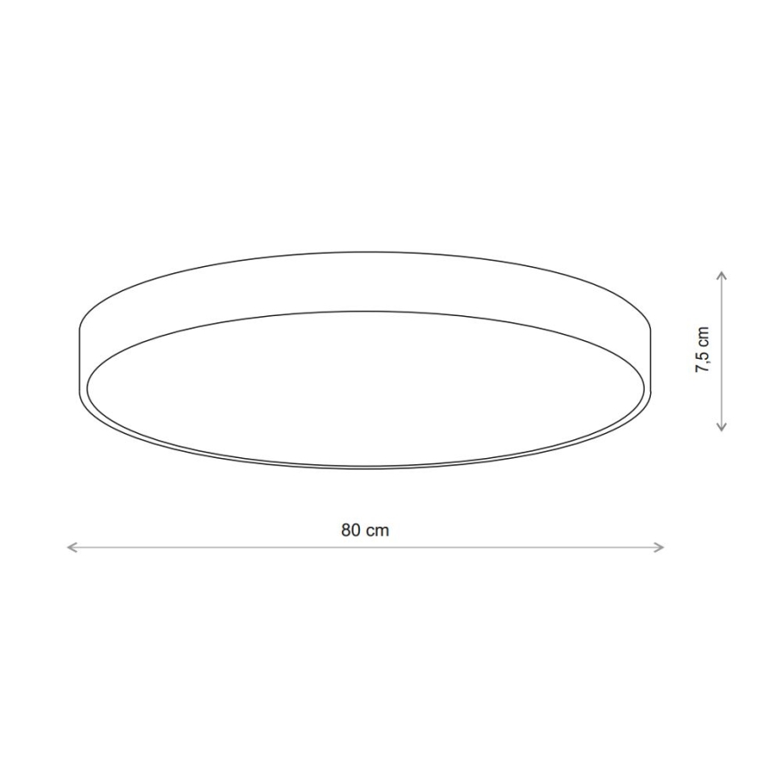 Brilagi - Plafonnier avec détecteur CLARE 6xE27/24W/230V d. 80 cm beige