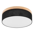 Brilagi - Plafonnier BELLADONNA 3xE27/15W/230V d.50 cm noir/pin
