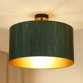 Brilagi - Plafonnier BOSTON ROLLER 1xE27/15W/230V d. 45 cm paille vert/doré