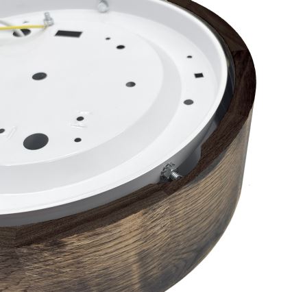 Brilagi - Plafonnier CARVALHO SMOKEY 1xE27/60W/230V chêne Ø 27,5 cm