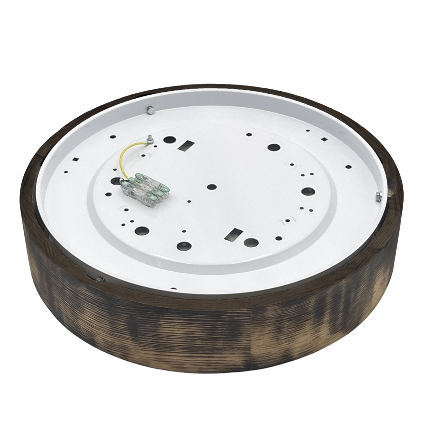 Brilagi - Plafonnier CARVALHO SMOKEY 2xE27/60W/230V chêne Ø 37,5 cm