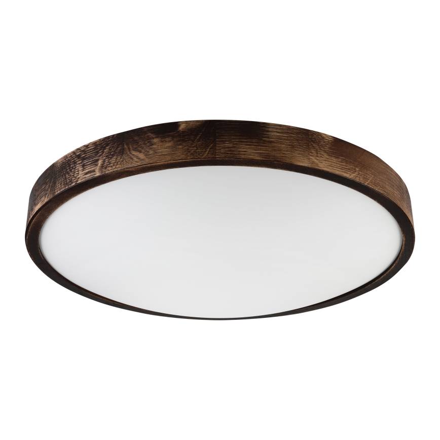 Brilagi - Plafonnier CARVALHO SMOKEY 3xE27/15W/230V chêne Ø 47,5 cm