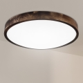 Brilagi - Plafonnier CARVALHO SMOKEY 3xE27/60W/230V chêne Ø 47,5 cm