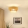 Brilagi - Plafonnier CEDAR LUNETA 1xE27/15W/230V d. 45 cm rotin/marron/crème