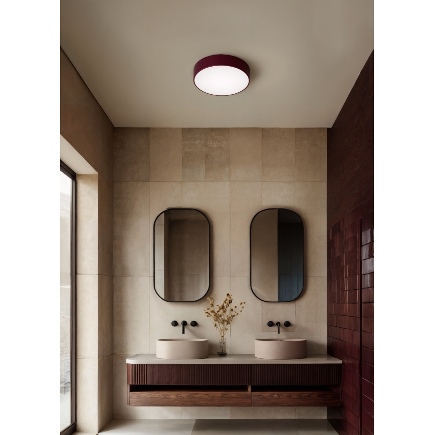 Brilagi - Plafonnier CLARE 3xE27/24W/230V Ø 40 cm bordeaux