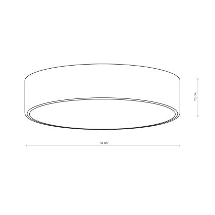 Brilagi - Plafonnier CLARE 3xE27/40W/230V Ø 40 cm bordeaux