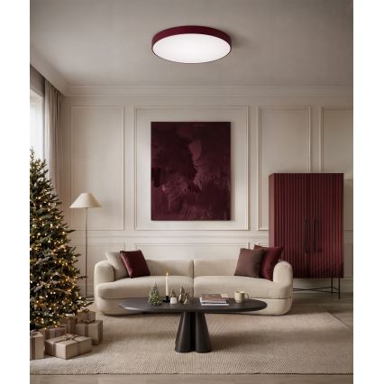 Brilagi - Plafonnier CLARE 4xE27/24W/230V Ø 50 cm bordeaux