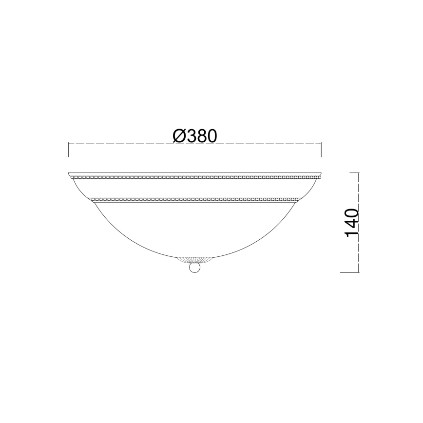 Brilagi - Plafonnier CLASSIC 3xE27/60W/230V bronze