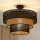 Brilagi - Plafonnier DAKOTA LUNETA 1xE27/15W/230V d. 45 cm noir/rotin