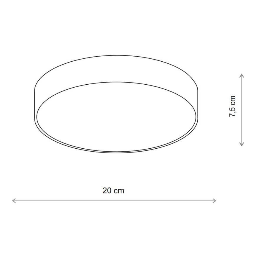 Brilagi - Plafonnier de salle de bain CLARE 1xE27/24W/230V d. 20 cm IP54 beige