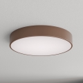Brilagi - Plafonnier de salle de bains avec détecteur de mouvement et capteur crépusculaire CLARE 4xE27/24W/230V Ø 50 cm brun IP54