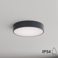 Brilagi - Plafonnier de salle de bains CLARE 3xE27/24W/230V Ø 40 cm anthracite IP54