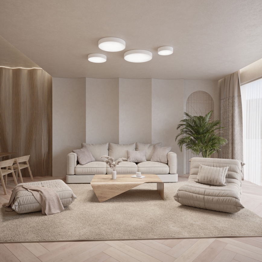 Brilagi - Plafonnier de salle de bains CLARE 4xE27/24W/230V Ø 50 cm IP54 blanc