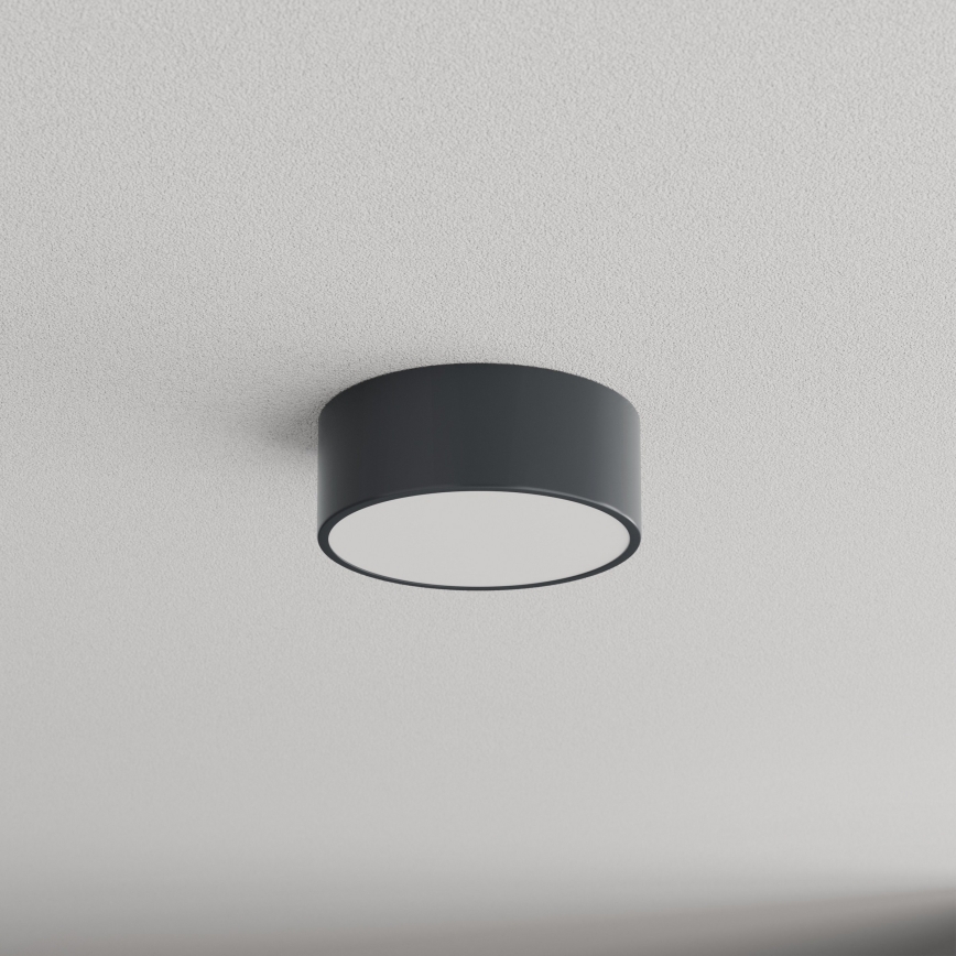 Brilagi - Plafonnier de salle de bains CLARE avec capteurs de mouvement et crépusculaire, 1xE27/24W/230V, Ø 20 cm, anthracite, IP54