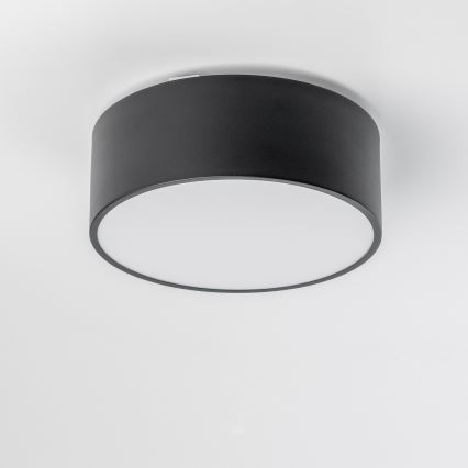 Brilagi - Plafonnier de salle de bains POOL 2xE27/15W/230V Ø 30 cm IP54 noir