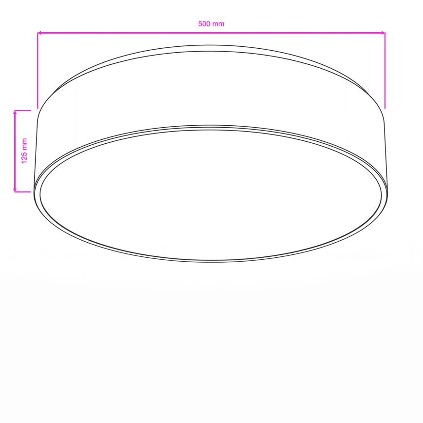 Brilagi - Plafonnier de salle de bains POOL 4xE27/15W/230V diam. 50 cm IP54 noir
