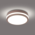 Brilagi - Plafonnier d'extérieur LED BENE LED/18W/230V Ø 21,5 cm marron IP54