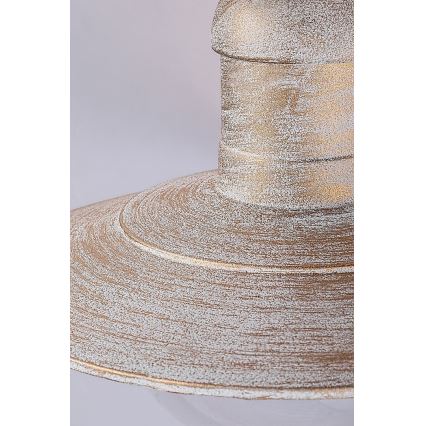 Brilagi - Plafonnier d'extérieur MOLDE 1xE27/60W IP44 blanc/patine