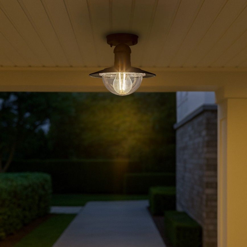 Brilagi - Plafonnier d'extérieur MOLDE 1xE27/60W IP44 noir