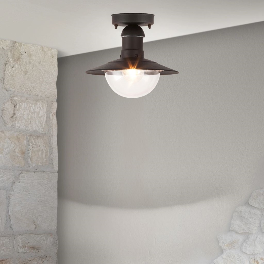 Brilagi - Plafonnier d'extérieur MOLDE 1xE27/60W IP44 noir