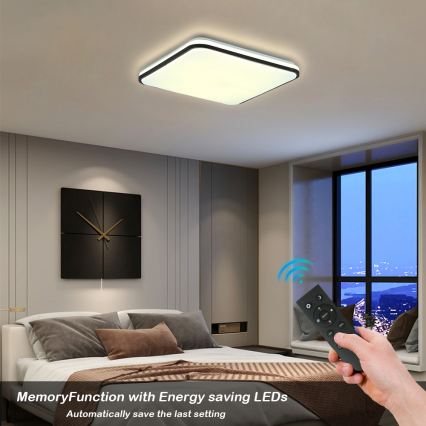 Brilagi - Plafonnier LED dimmable SMART LED/24W/230V 43x43 cm 3000-6000K Wi-Fi Tuya Beacon + télécommande