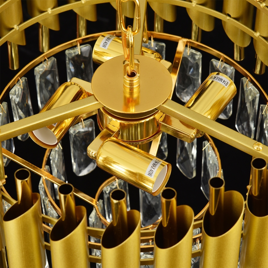 Brilagi - Plafonnier ECLIPSE 5xE14/10W/230V Ø 38 cm doré