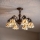Brilagi - plafonnier en vitrail de style Tiffany FOLIA 6xE27/60W/230V Ø 60 cm