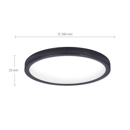 Brilagi - Plafonnier ESTELA LED/18W/230V noir