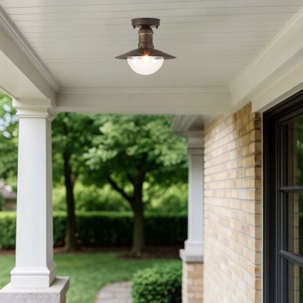 Brilagi - Plafonnier extérieur MOLDE 1xE27/60W IP44 bronze/patine