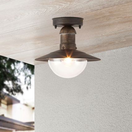 Brilagi - Plafonnier extérieur MOLDE 1xE27/60W IP44 bronze/patine