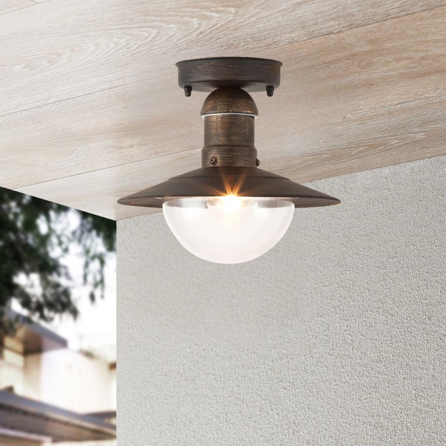 Brilagi - Plafonnier extérieur MOLDE 1xE27/60W IP44 bronze/patine