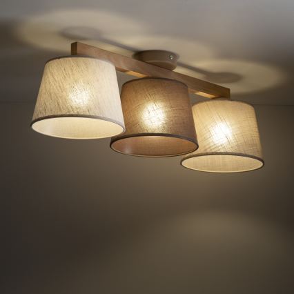 Brilagi - Plafonnier LATTE 3xE27/15W/230V pin/mix