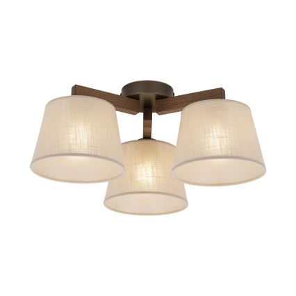 Brilagi - Plafonnier LATTE 3xE27/60W/230V pin/beige