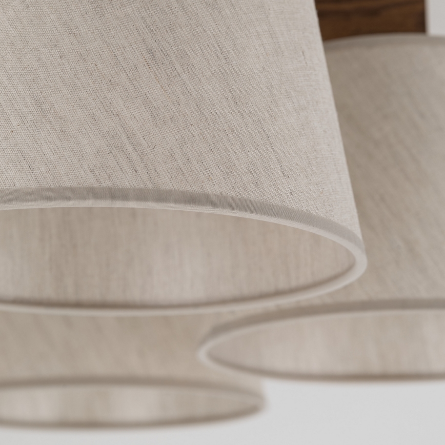 Brilagi - Plafonnier LATTE 5xE27/60W/230V pin/crème