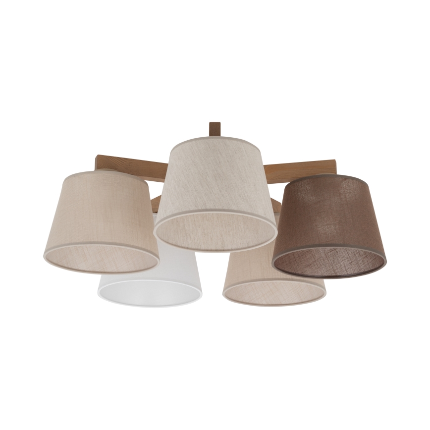Brilagi - Plafonnier LATTE SABIA 5xE27/15W/230V pin/mixte