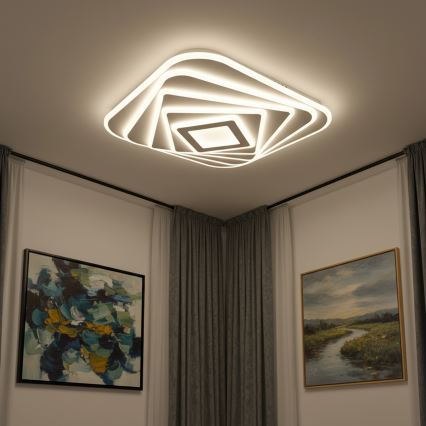 Brilagi - Plafonnier LED dimmable MODERN LED/210W/230V 3000-6000K 55x55 cm + télécommande