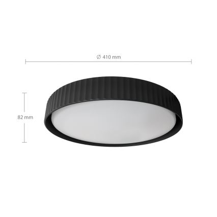 Brilagi - Plafonnier LED à intensité réglable LUCIA LED/48W/230V 3000-6500K Ø 41 cm noir + télécommande