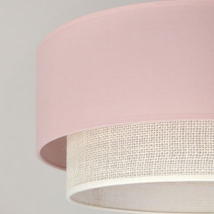 Brilagi - Plafonnier LED à montage en surface BOHO BOBO 1xE27/60W/230V Ø 40 cm rose/crème