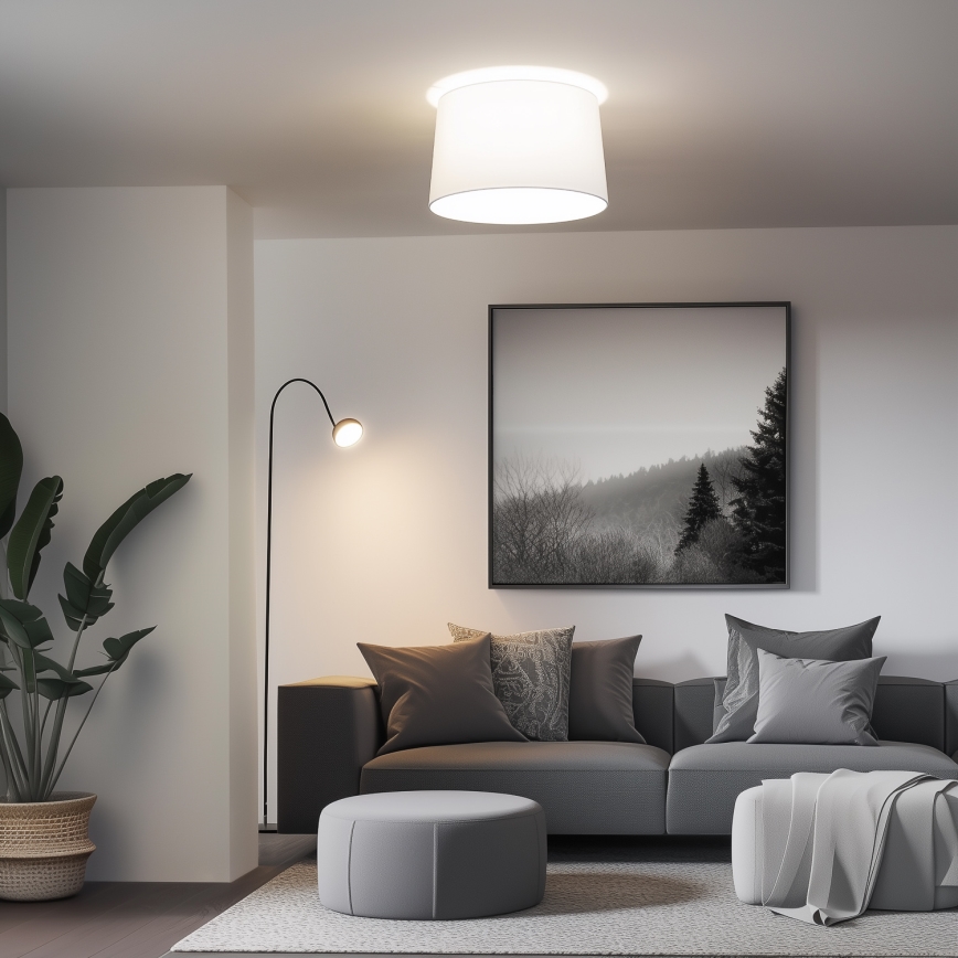 Brilagi - Plafonnier LED à montage en surface CERIA 1x E27, 40 W, 230 V, Ø 45 cm, blanc