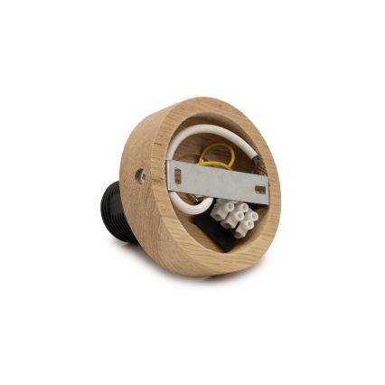Brilagi - Plafonnier LED à montage en surface CERIA WIRE 1xE27/40W/230V Ø 60 cm noir/chêne