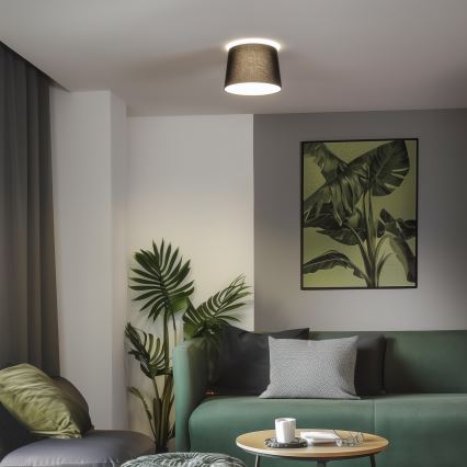 Brilagi - Plafonnier LED affleurant CERIA 1xE27/40W/230V Ø 30 cm noir
