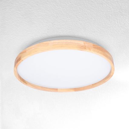 Brilagi - Plafonnier LED ALSON LED/24W/230V Ø 29,5 cm chêne