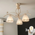 Brilagi - plafonnier LED ANTICO 3xE27/60W/230V patine blanche