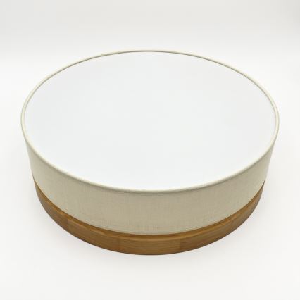 Brilagi - Plafonnier LED BELLADONNA 36W/230V Ø 40 cm crème/chêne