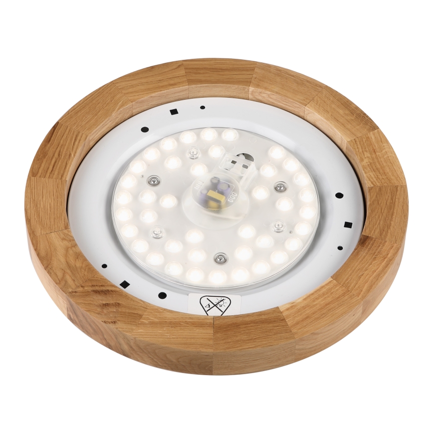 Brilagi - Plafonnier LED BELLADONNA LED/20W/230V Ø 30 cm blanc/chêne