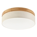 Brilagi - Plafonnier LED BELLADONNA LED/36W/230V Ø 40 cm crème/chêne