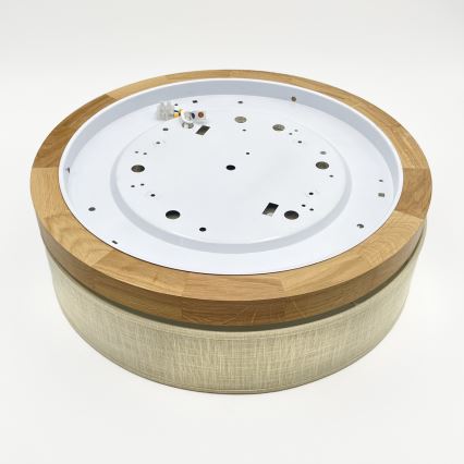 Brilagi - Plafonnier LED BELLADONNA LED/36W/230V Ø 40 cm crème/chêne