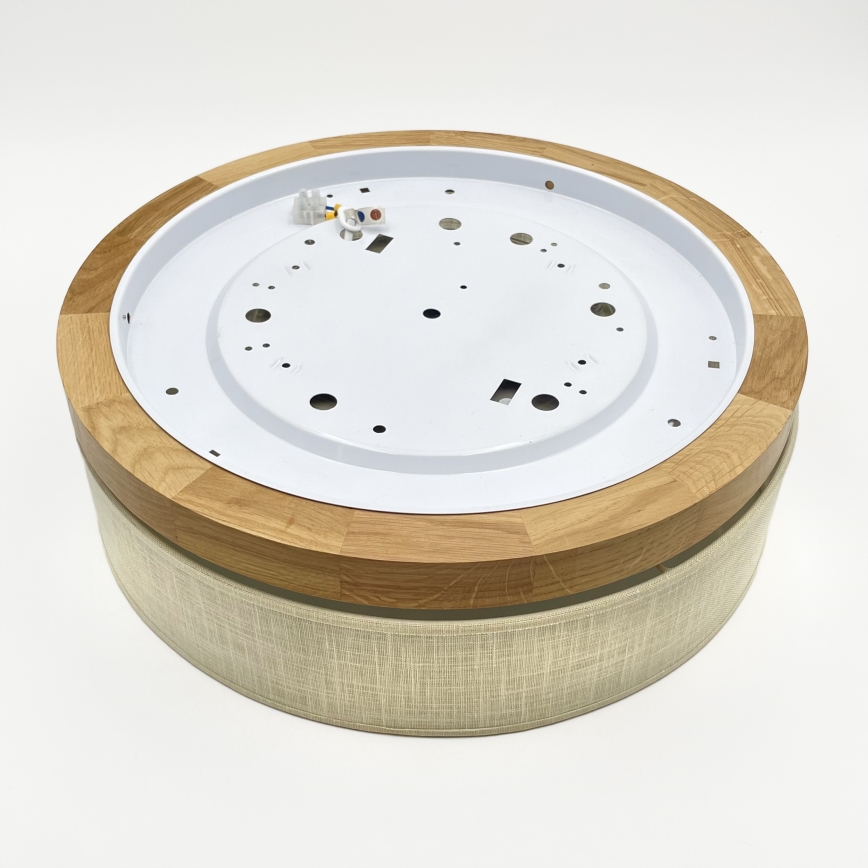 Brilagi - Plafonnier LED BELLADONNA LED/36W/230V Ø 40 cm crème/chêne