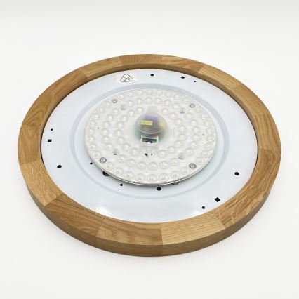 Brilagi - Plafonnier LED BELLADONNA LED/36W/230V Ø 40 cm crème/chêne